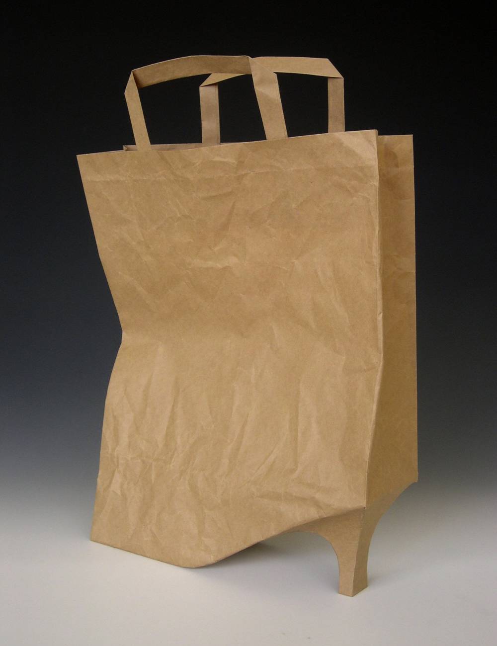 Paper high-heeled tote bag